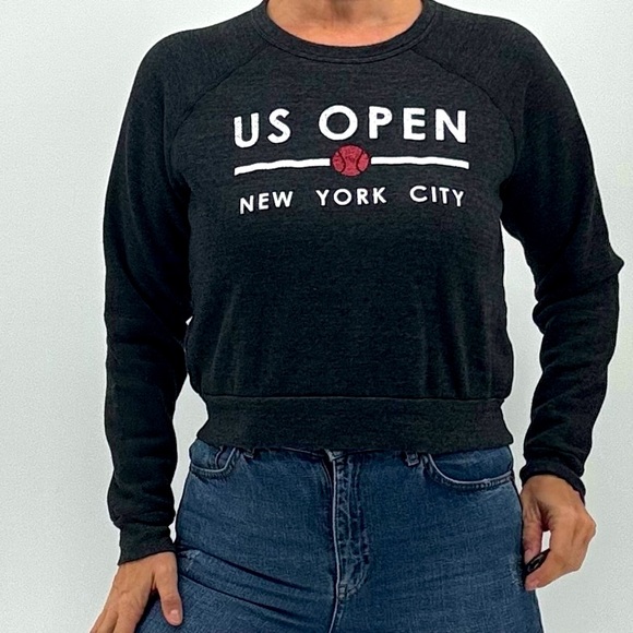Sol Angeles US Open New York City Tennis Prep Sporty Ivy League Sweatshirt - Picture 1 of 11